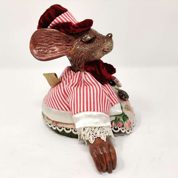 Wayne Kleski Katherines Collection Mouse Jar Glass Topper Country Rare Find - Picture 9 of 16